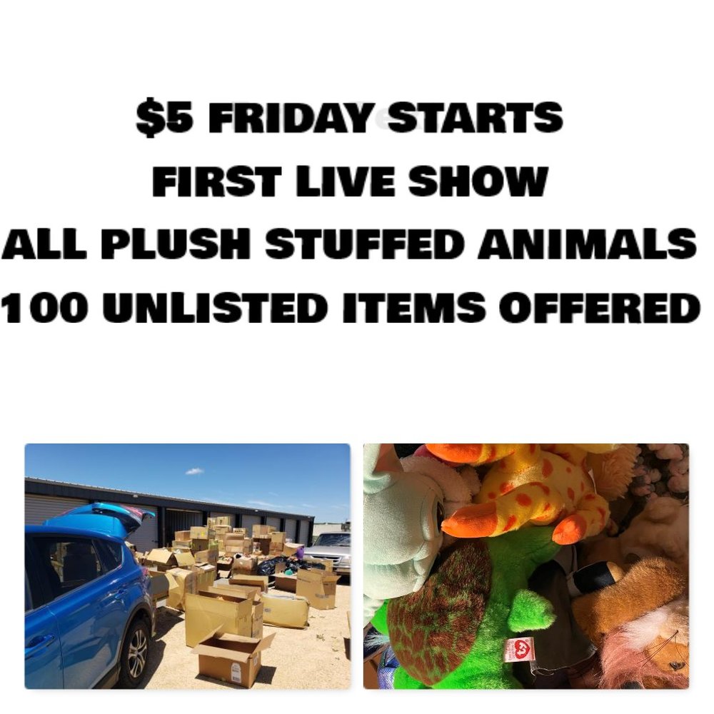 Posh Live Show $5 Friday Starts - 100 Unlisted Stuffed Animal Plushies 76-100